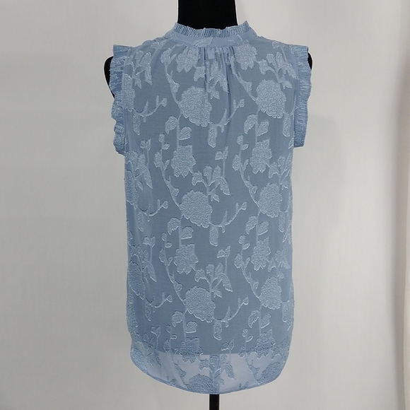 Rose & Olive Sheer Sleeveless Top - Picture 7 of 8